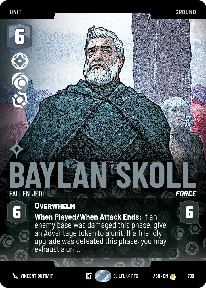 Baylan Skoll - Fallen Jedi (790) (Prestige) (790) [Ashes of the Empire] | Cards and Coasters CA
