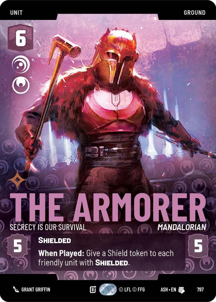 The Armorer - Secrecy is Our Survival (797) (Prestige) (797) [Ashes of the Empire] | Cards and Coasters CA