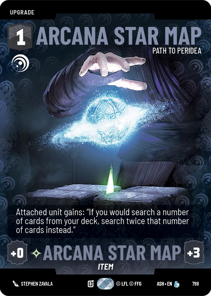 Arcana Star Map - Path to Peridea (798) (Prestige) (798) [Ashes of the Empire] | Cards and Coasters CA