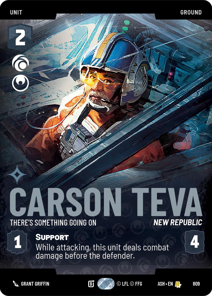 Carson Teva - There's Something Going On (809) (Prestige) (809) [Ashes of the Empire] | Cards and Coasters CA