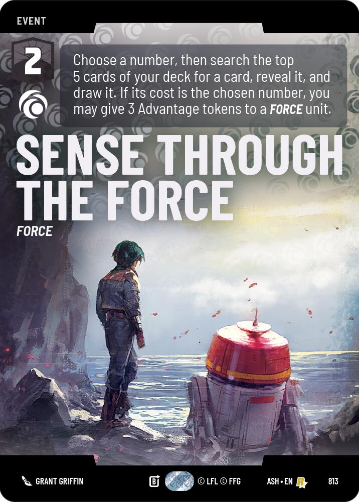 Sense Through the Force (813) (Prestige) (813) [Ashes of the Empire] | Cards and Coasters CA