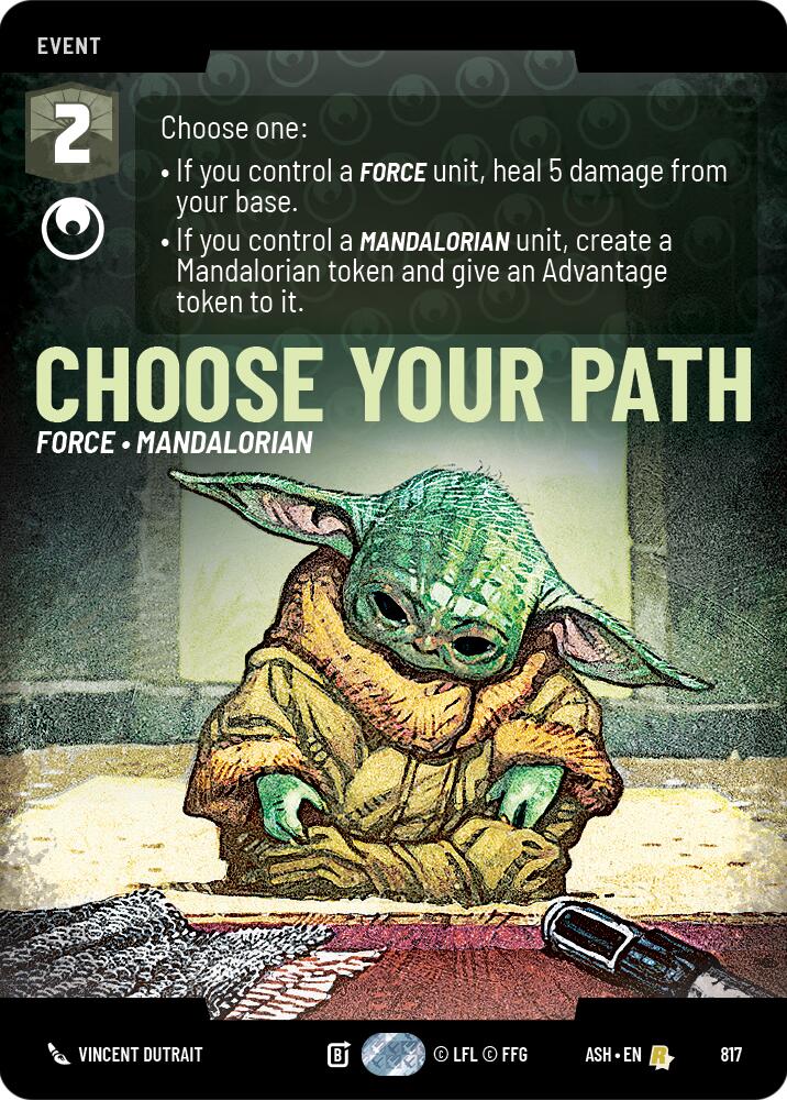 Choose Your Path (817) (Prestige) (817) [Ashes of the Empire] | Cards and Coasters CA