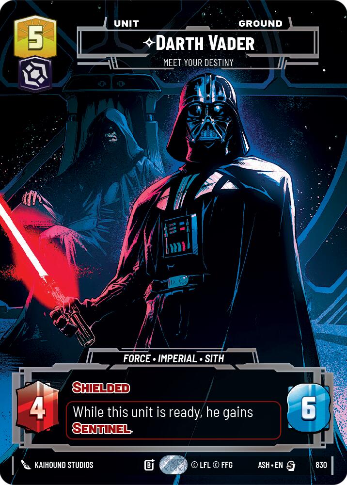 Darth Vader - Meet Your Destiny (830) (Prestige) (830) [Ashes of the Empire] | Cards and Coasters CA
