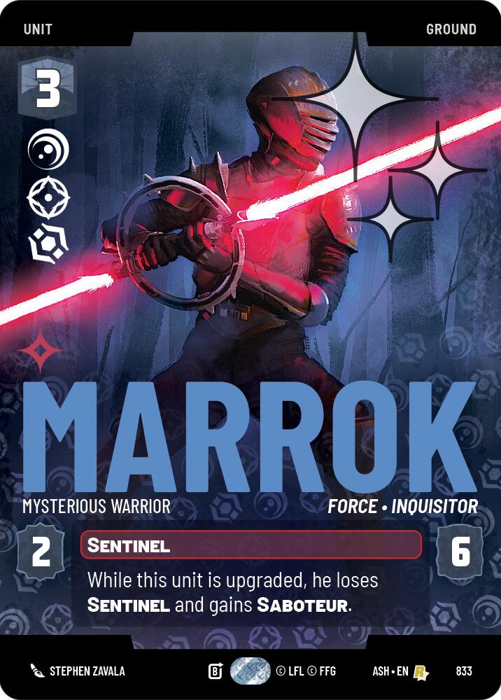 Marrok - Mysterious Warrior (833) (Prestige Foil) (833) [Ashes of the Empire] | Cards and Coasters CA