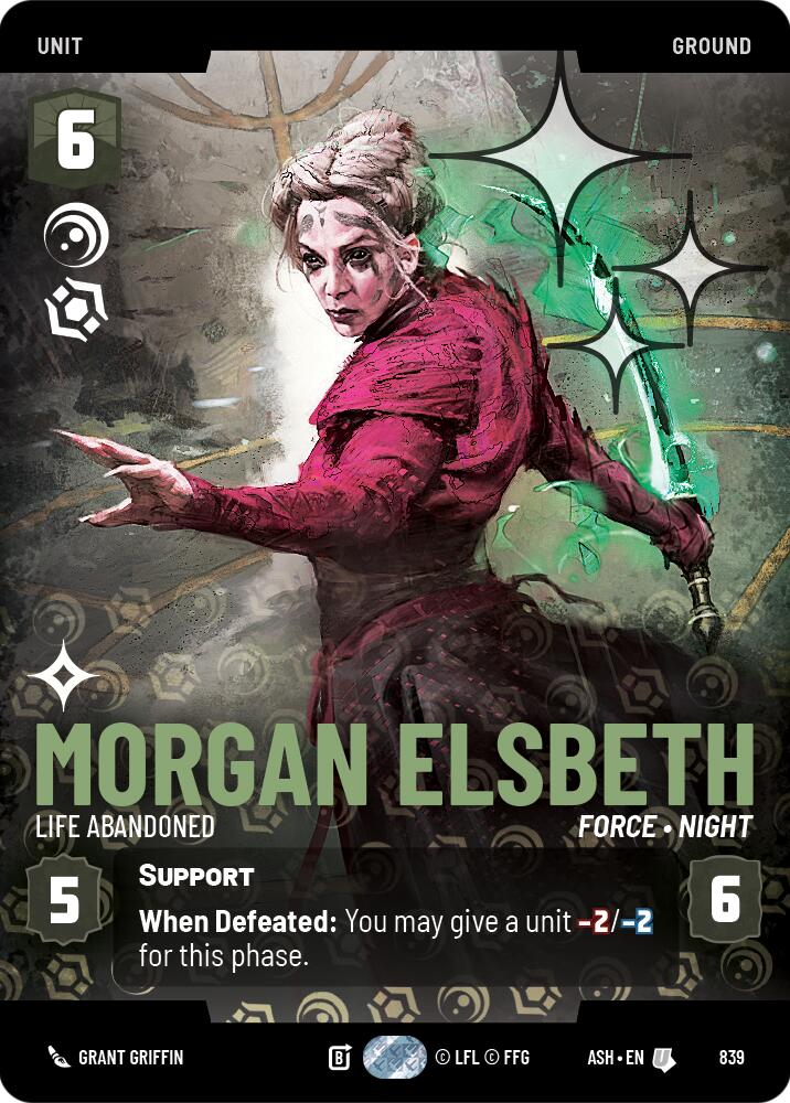 Morgan Elsbeth - Life Abandoned (839) (Prestige Foil) (839) [Ashes of the Empire] | Cards and Coasters CA