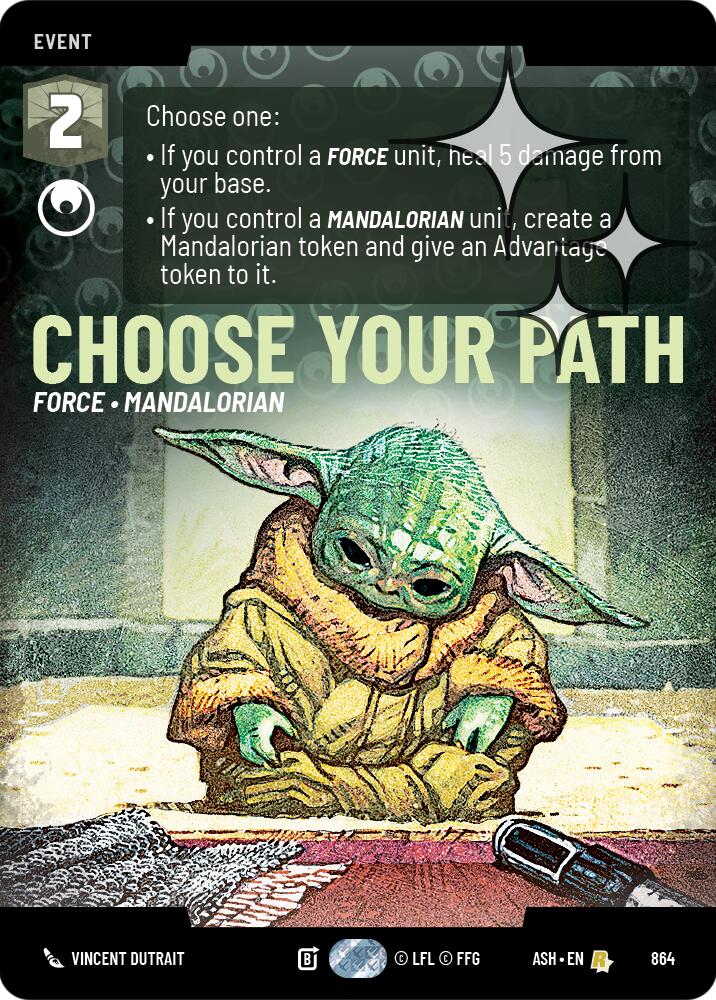 Choose Your Path (864) (Prestige Foil) (864) [Ashes of the Empire] | Cards and Coasters CA