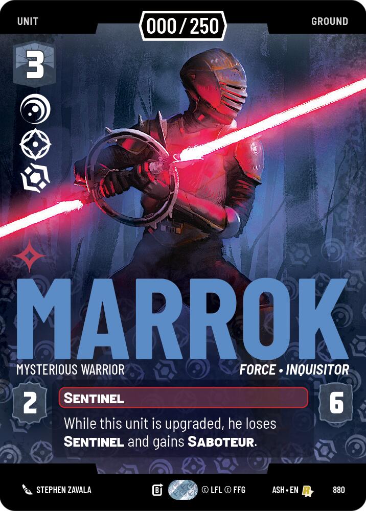 Marrok - Mysterious Warrior (880) (Serialized) (880) [Ashes of the Empire] | Cards and Coasters CA