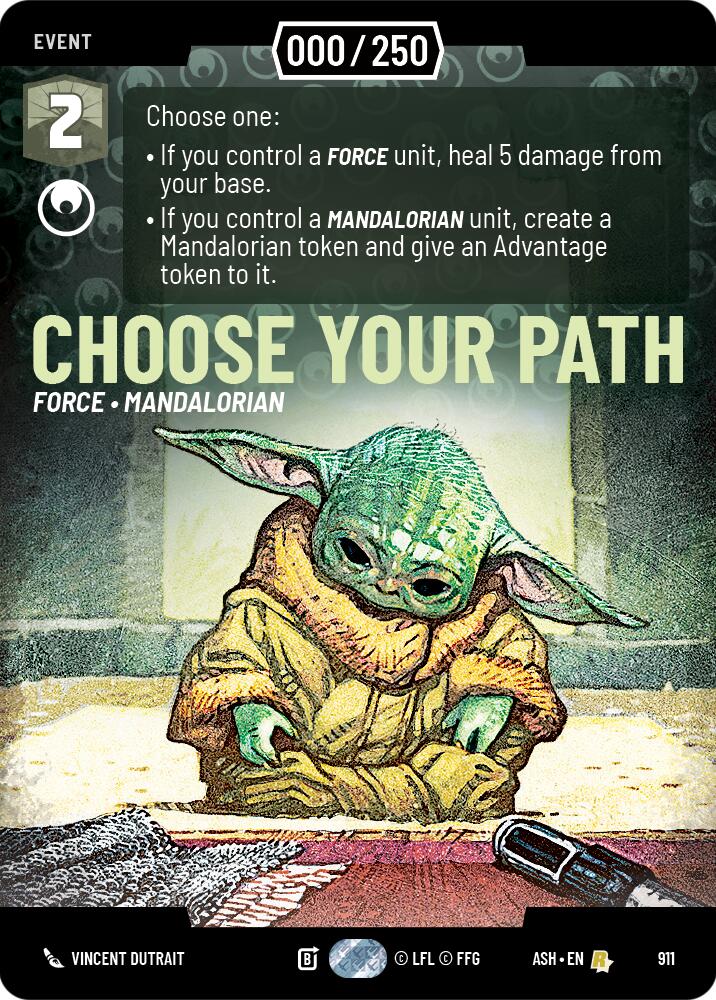 Choose Your Path (911) (Serialized) (911) [Ashes of the Empire] | Cards and Coasters CA