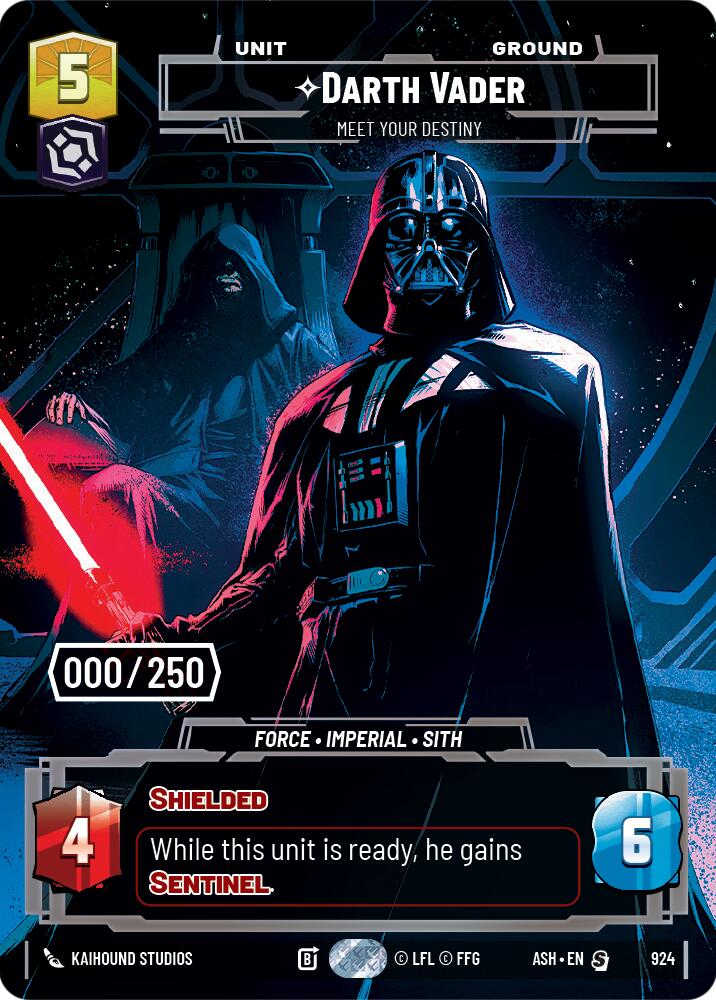 Darth Vader - Meet Your Destiny (924) (Serialized) (924) [Ashes of the Empire] | Cards and Coasters CA