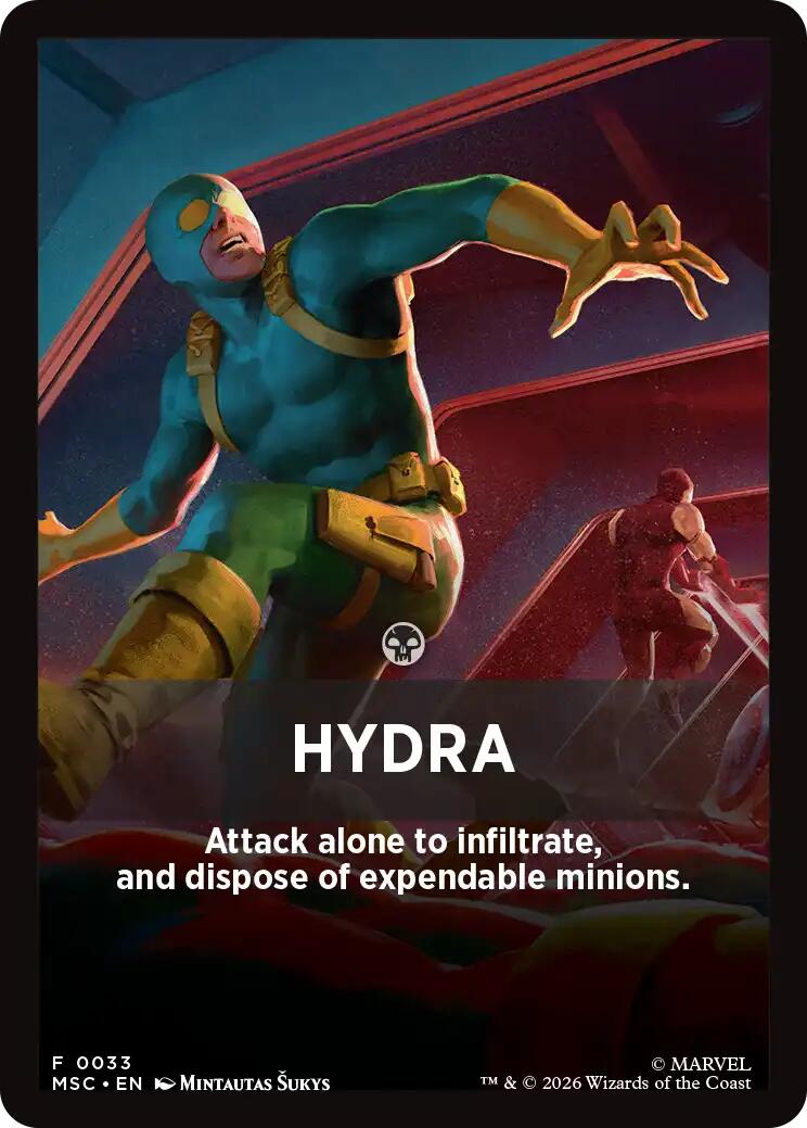 Hydra Theme Card [Marvel Super Heroes Commander] | Cards and Coasters CA