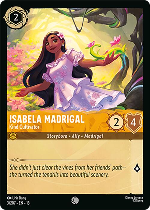 Isabela Madrigal - Kind Cultivator (3/207) [Attack of the Vine!] | Cards and Coasters CA
