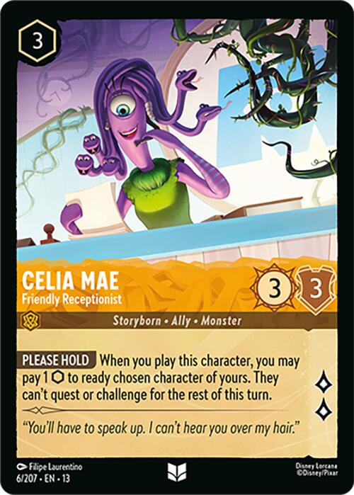 Celia Mae - Friendly Receptionist (6/207) [Attack of the Vine!] | Cards and Coasters CA