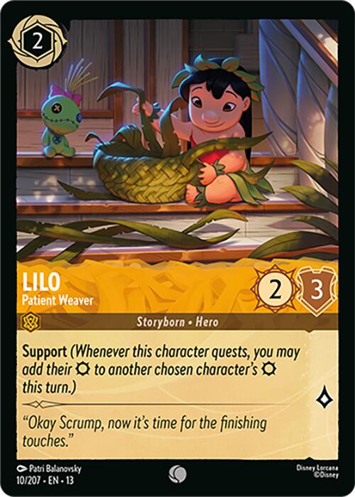 Lilo - Patient Weaver (10/207) [Attack of the Vine!] | Cards and Coasters CA