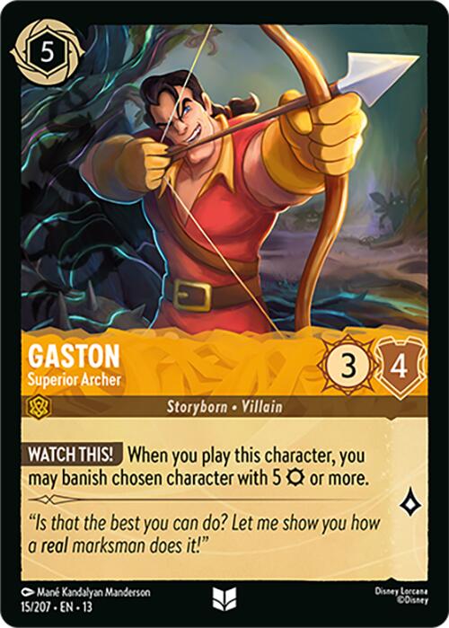 Gaston - Superior Archer (15/207) [Attack of the Vine!] | Cards and Coasters CA