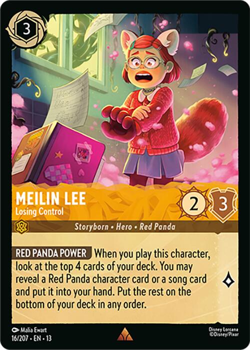 Meilin Lee - Losing Control (16/207) [Attack of the Vine!] | Cards and Coasters CA