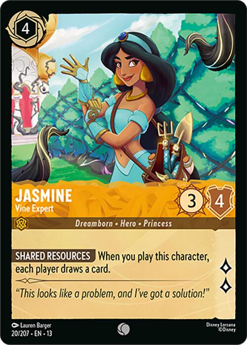 Jasmine - Vine Expert (20/207) [Attack of the Vine!] | Cards and Coasters CA