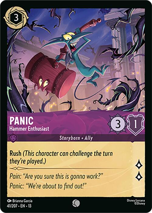 Panic - Hammer Enthusiast (41/207) [Attack of the Vine!] | Cards and Coasters CA