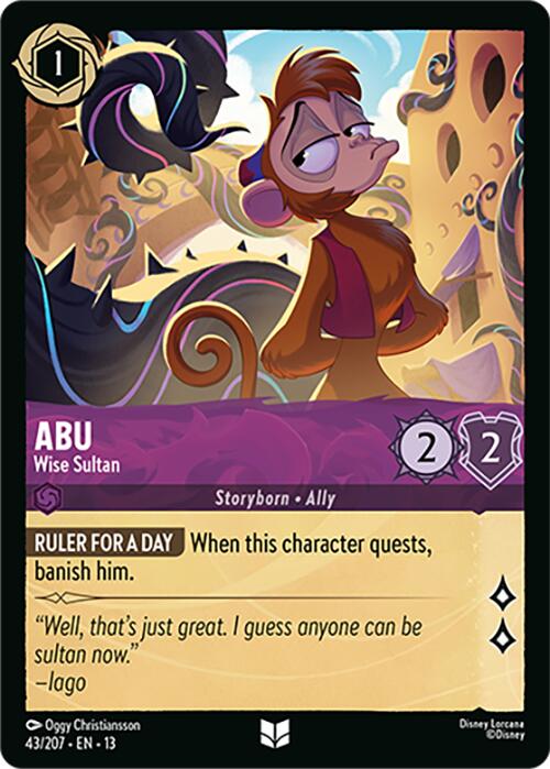 Abu - Wise Sultan (43/207) [Attack of the Vine!] | Cards and Coasters CA
