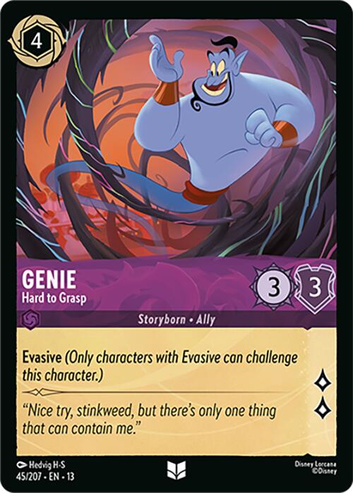 Genie - Hard to Grasp (45/207) [Attack of the Vine!] | Cards and Coasters CA