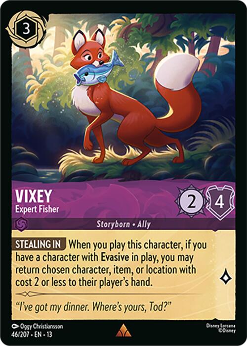 Vixey - Expert Fisher (46/207) [Attack of the Vine!] | Cards and Coasters CA