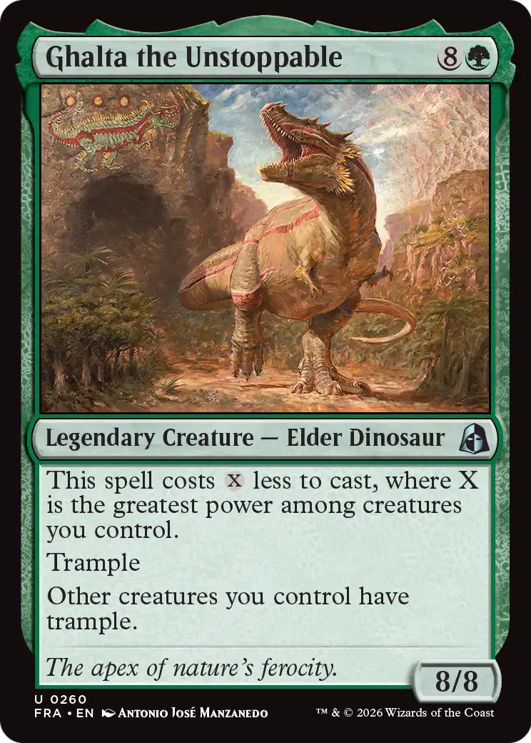 Ghalta the Unstoppable [Reality Fracture] | Cards and Coasters CA