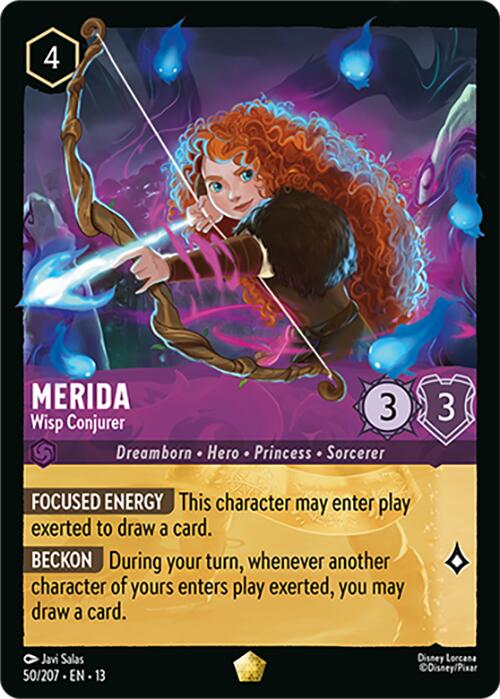 Merida - Wisp Conjurer (50/207) [Attack of the Vine!] | Cards and Coasters CA