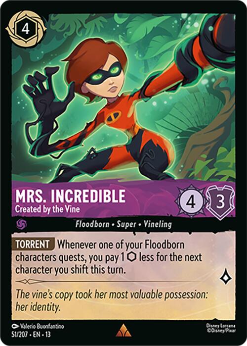 Mrs. Incredible - Created by the Vine (51/207) [Attack of the Vine!] | Cards and Coasters CA