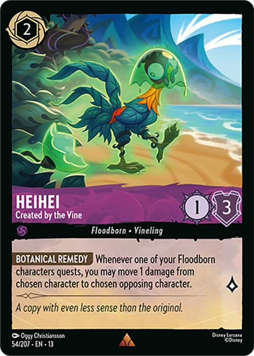 Heihei - Created by the Vine (54/207) [Attack of the Vine!] | Cards and Coasters CA