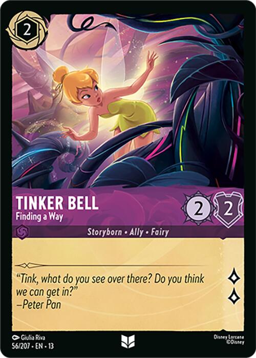 Tinker Bell - Finding a Way (56/207) [Attack of the Vine!] | Cards and Coasters CA