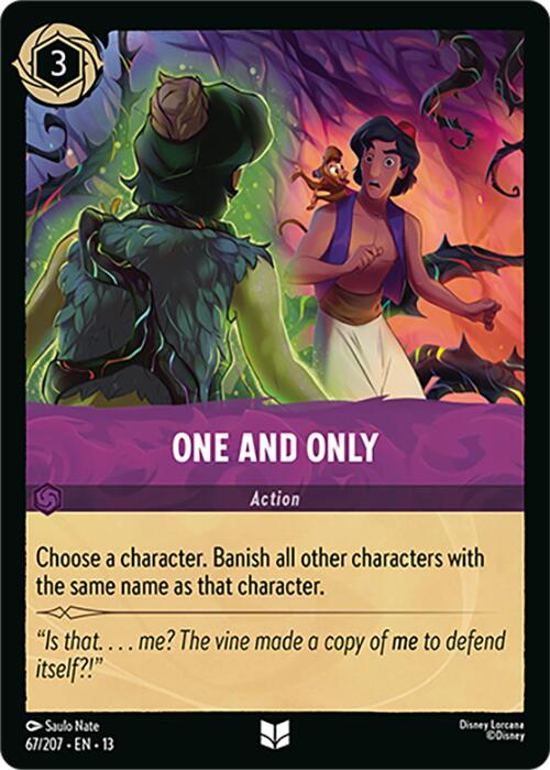 One and Only (67/207) [Attack of the Vine!] | Cards and Coasters CA