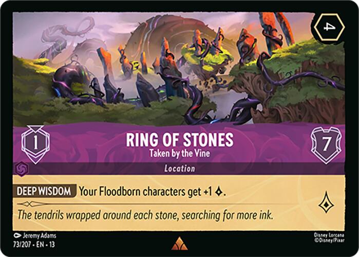 Ring of Stones - Taken by the Vine (73/207) [Attack of the Vine!] | Cards and Coasters CA
