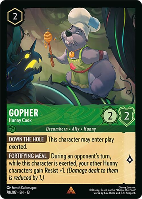 Gopher - Hunny Cook (78/207) [Attack of the Vine!] | Cards and Coasters CA