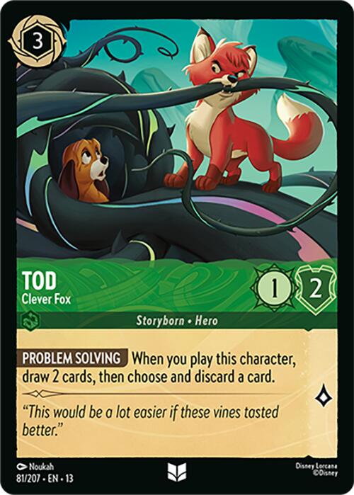 Tod - Clever Fox (81/207) [Attack of the Vine!] | Cards and Coasters CA