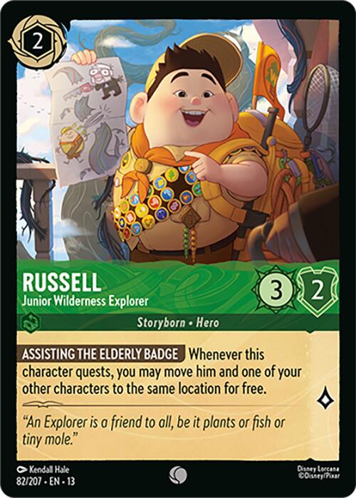 Russell - Junior Wilderness Explorer (82/207) [Attack of the Vine!] | Cards and Coasters CA