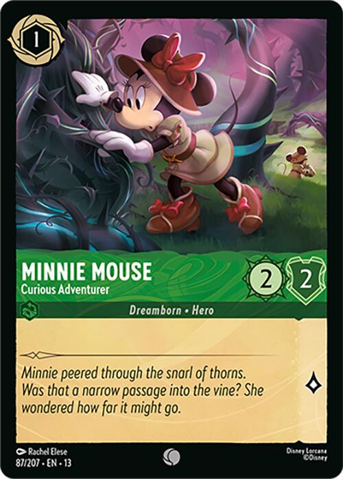 Minnie Mouse - Curious Adventurer (87/207) [Attack of the Vine!] | Cards and Coasters CA