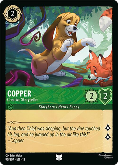 Copper - Creative Storyteller (90/207) [Attack of the Vine!] | Cards and Coasters CA