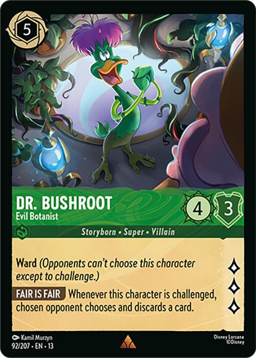 Dr. Bushroot - Evil Botanist (92/207) [Attack of the Vine!] | Cards and Coasters CA