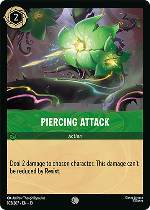 Piercing Attack (102/207) [Attack of the Vine!] | Cards and Coasters CA