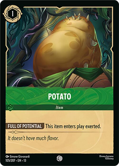 Potato (105/207) [Attack of the Vine!] | Cards and Coasters CA