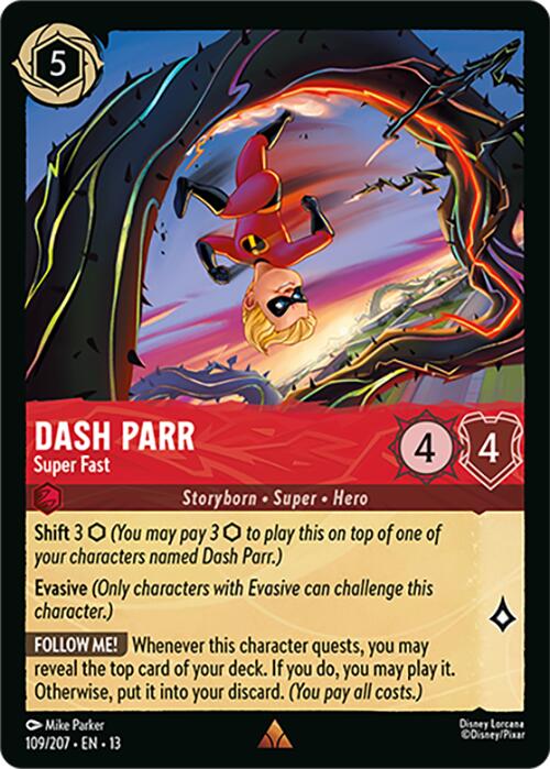 Dash Parr - Super Fast (109/207) [Attack of the Vine!] | Cards and Coasters CA