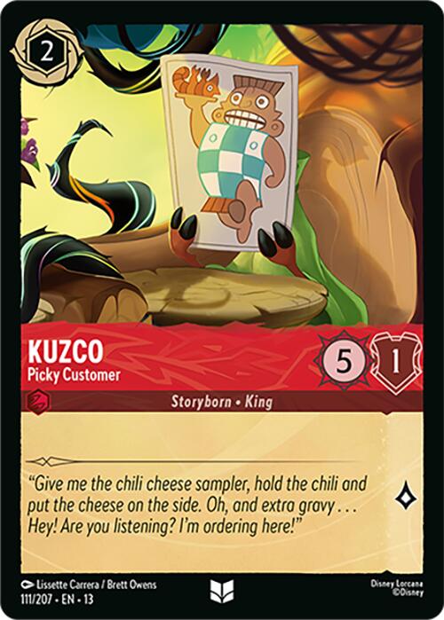 Kuzco - Picky Customer (111/204) [Attack of the Vine!] | Cards and Coasters CA