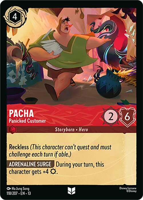 Pacha - Panicked Customer (118/207) [Attack of the Vine!] | Cards and Coasters CA