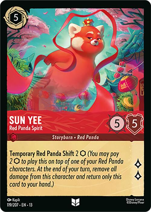 Sun Yee - Red Panda Spirit (119/207) [Attack of the Vine!] | Cards and Coasters CA