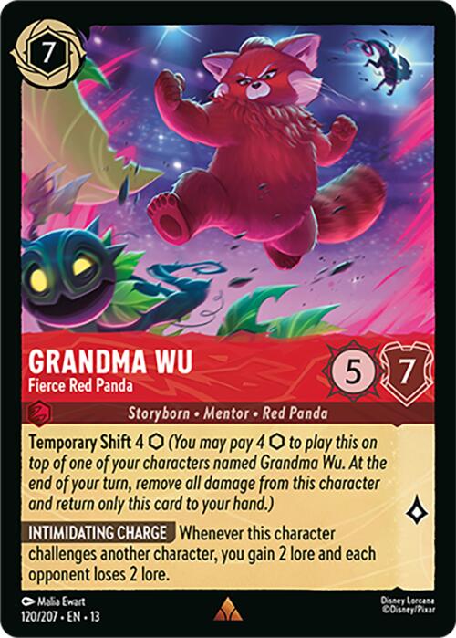 Grandma Wu - Fierce Red Panda (120/207) [Attack of the Vine!] | Cards and Coasters CA