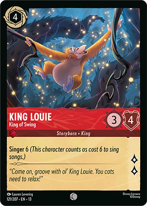 King Louie - King of Swing (121/207) [Attack of the Vine!] | Cards and Coasters CA