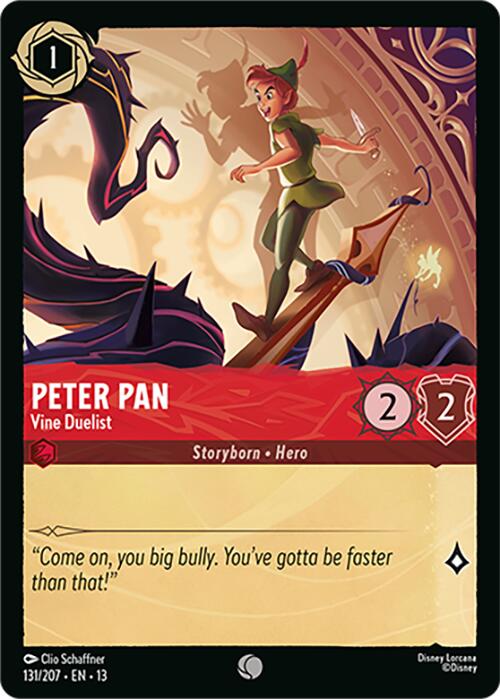 Peter Pan - Vine Duelist (131/207) [Attack of the Vine!] | Cards and Coasters CA