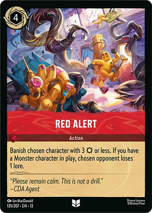 Red Alert (135/207) [Attack of the Vine!] | Cards and Coasters CA