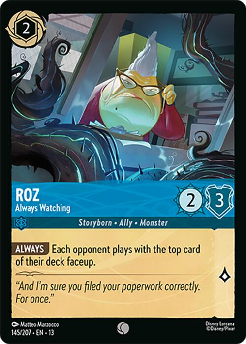 Roz - Always Watching (145/207) [Attack of the Vine!] | Cards and Coasters CA