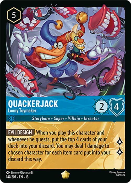 Quackerjack - Loony Toymaker (147/207) [Attack of the Vine!] | Cards and Coasters CA
