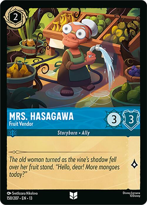 Mrs. Hasagawa - Fruit Vendor (150/207) [Attack of the Vine!] | Cards and Coasters CA